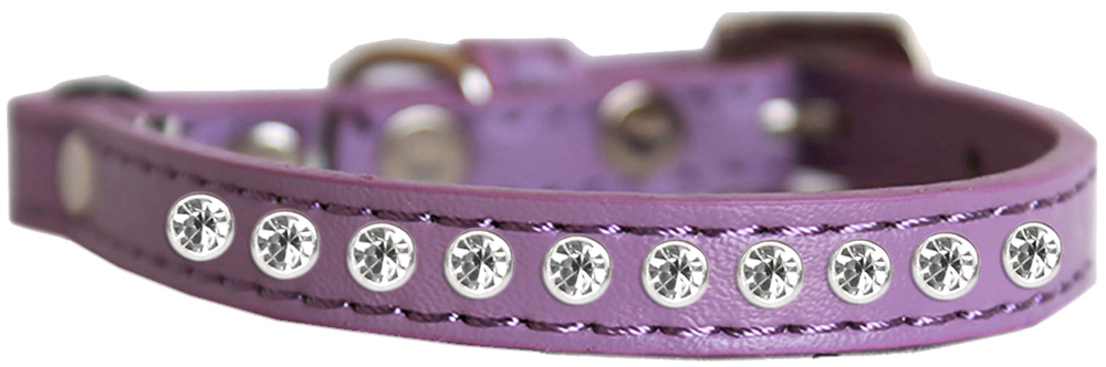 Clear Jewel Cat safety collar Lavender Size 14